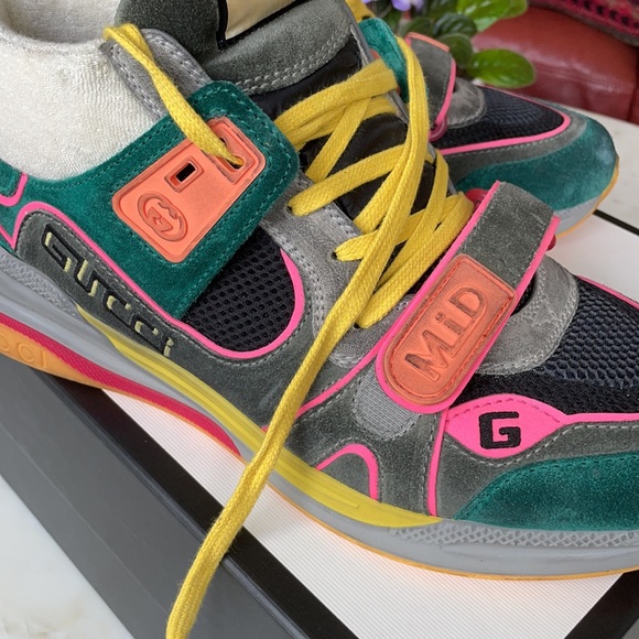 Gucci men’s high top sneakers size 10 eu - Picture 4 of 15